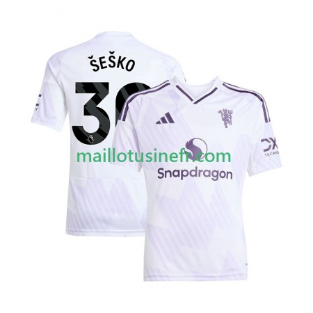 Maillot de Foot Manchester United Benjamin Sesko 30 Extérieur 2025-26